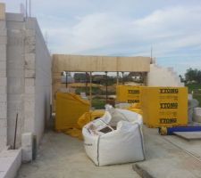 Coffrage int&eacute;rieur du linteau du garage termin&eacute;