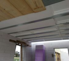 D&eacute;but du plancher nord / coffrage de la tr&eacute;mie