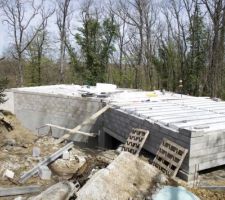 Préparation de la dalle pour recevoir l\'ossature bois
