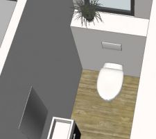 Toilette de l'étage