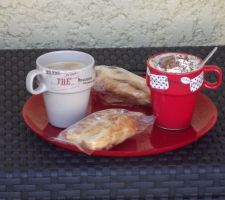 Petite pause café pendant les travaux extérieurs