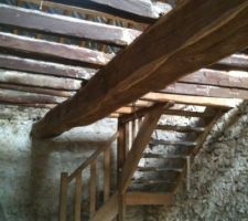 Ne reste que la poutre centrale, changement des toutes les interm&eacute;diaires