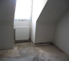 08/04/14-Pré réception-Ragréage chambre étage refait