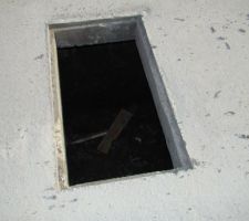 La trémie décoffrée