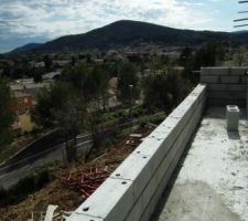 Vue vers l'Ouest depuis le balcon de l'étage