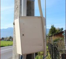 Pose par le fournisseur du coffret de chantier.
