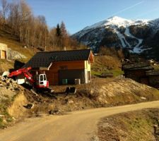 Terrassement et remise à plat du terrain