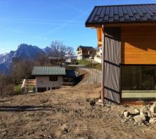 Terrassement et remise à plat du terrain