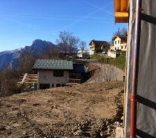 Terrassement et remise à plat du terrain