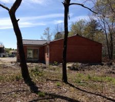 Vue depuis le fond du terrain