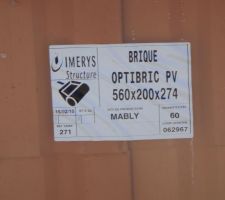 Livraison des briques