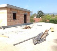 Toit terrasse qui sera végétalisée