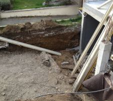 Terrassement de la descente sous-sol