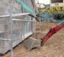 Le futur emplacement de la terrasse.