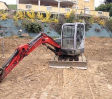 Le futur emplacement de la terrasse.