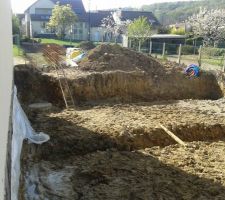 Début des travaux chez le voisin mitoyen