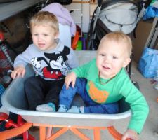 Mes loulous pr&ecirc;ts pour le jardinage