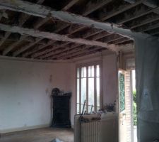 Plafond du rdc c&ocirc;t&eacute; salon 2