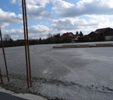 Dalle de l'étage coulée