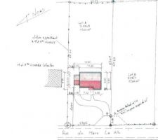 Petit croquis d'implantation de la maison