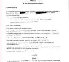 Permis de construire accepté !