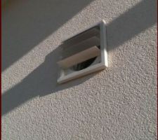 évacuation de la hotte extérieure