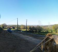 Vue de notre future chambre