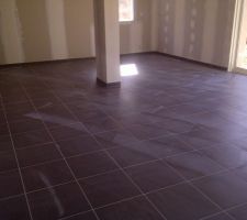 Carrelage fini avec joint sam