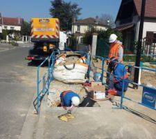 Pose du câble électrique