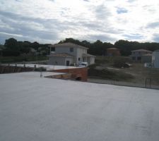 La dalle toit terrasse 2jours apr&egrave;s.