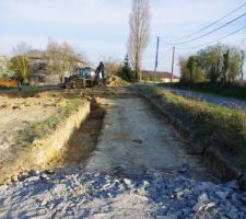 La future allée de notre maison
