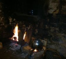 Premiere flambée en attendant de commencer les travaux on profite