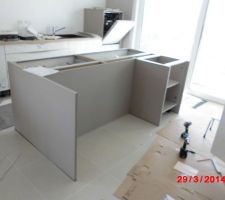 Cuisine en cours de montage