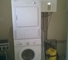 D&eacute;but d'am&eacute;nagement de la buanderie / cellier