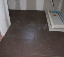 Carrelage maison marron