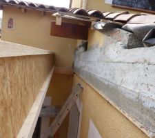 Poutre beton et bois en i