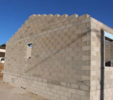 Pose des pignons de toit