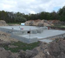 Coulage de la dalle béton