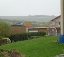 Verrière, garage, courbe architecturale en béton