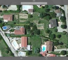 Image du terrain enfin du lotissement de 3 maisons