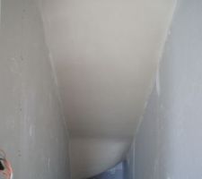 Plafond plâtre escalier sous-sol