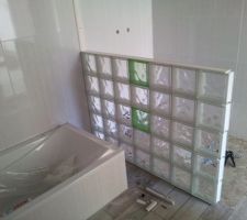 Mur pavé de verre