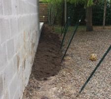 Remblais du mur de soutènement...
