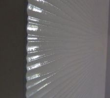 Porte des chambres en peinture blanche verni