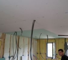 Création plafond à l'étage