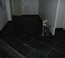 Carrelage de la cuisine nettoyé