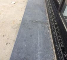 Seuil en pierre bleue