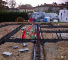 Mise en place des évacuations et des gaines TPC