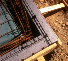 Détails d'un angle avec écarteur