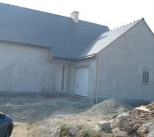 Pr&eacute; enduit fa&ccedil;ade nord